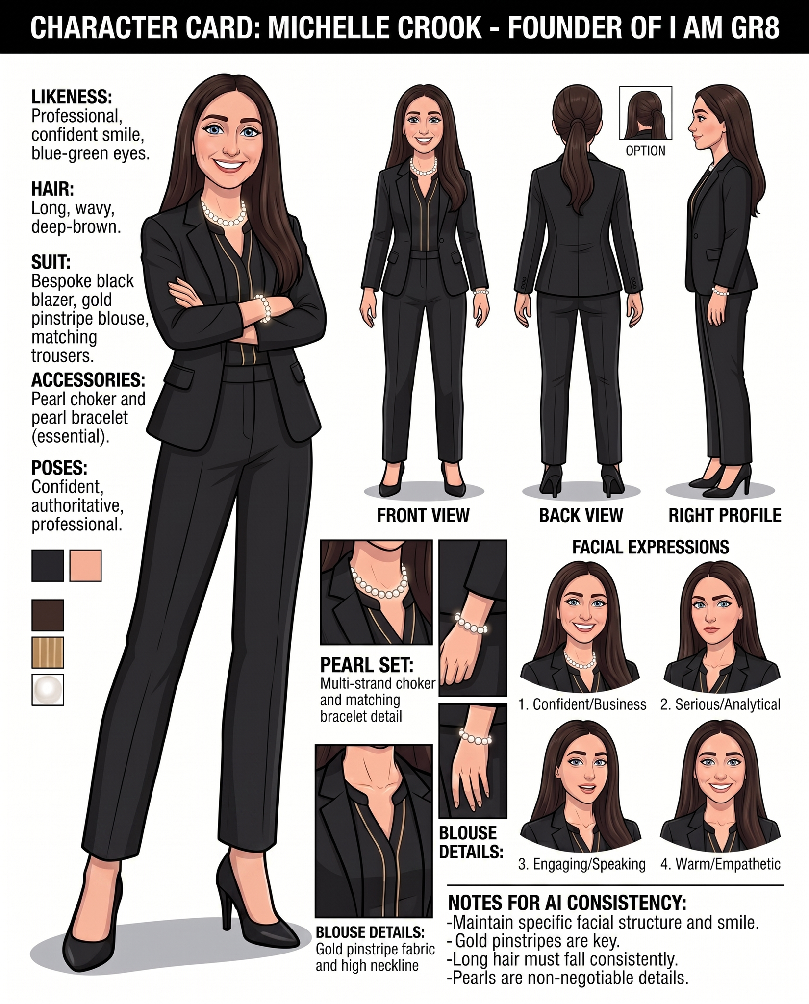 Michelle character card